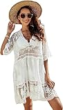 LCXYYY Damen Cover Up Sommer Bikini Strandurlaub Strandponcho Sexy Spitze...