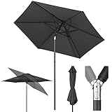 Sekey® 240cm Sonnenschirm | Terrassenschirm für Terrasse,Garten,Windfest...