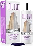 Silbershampoo - Anti-Gelbstich Purple Shampoo für blonde, blondierte, gesträhnte und...