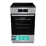 Gorenje GEIT5C61SPG Standherd mit Induktionskochfeld, 50 cm, 70 Liter,Silber,...