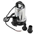 MECUTP Tauchpumpe 12V, 160W Tauchwasserpumpe, Wasser Brunnenpumpe Eintauchtiefe von...