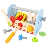 ifundom 1 Satz Simulierte Demontage Werkzeugkorb Spielzeug Holzzubehör Puzzle Kind