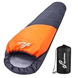 Sportneer Schlafsack Sommer Mumienschlafsack 950g - Kleines Packmaß Leicht Schlafsack...