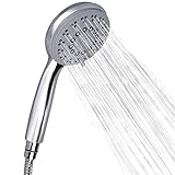 Duschkopf Wassersparend Handbrause, Rovtop Chrome Shower Head with Anti-Limescale Feature,...