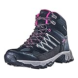 Black Crevice Damen Trekkingschuhe High, Wasserdicht, schwarz/pink, 41