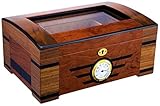 KLUFO Humidor Box zum Rauchen von Zigarren Zedernholz Zedernholz Holzfurnier Parkettlack...