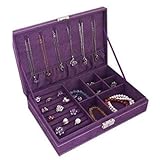 Best Balmy Schmuckkästchen für Damen, Halsketten-Schmuckorganizer, Ring, Ohrringe,...