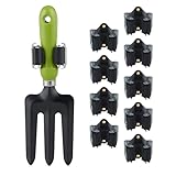 Relaxdays Gerätehalter 10er Set, Gummi-Rollen zum Klemmen, Universal...