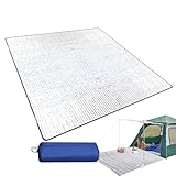 Camping-Bodenmatte – 200 X 200 cm Camping-Aluminium-Schlafschaummatte,...