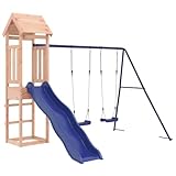vidaXL Spielturm, Klettergerüst mit Rutsche Schaukel, Kinder Kletterturm mit...