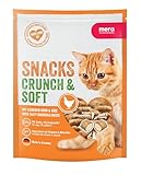MERA Crunch & Soft mit Huhn & Käse (200g), köstliche Katzen Leckerlies, nahrhafte...