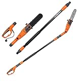 COSTWAY Elektrostangensäge Hochentaster 212-286 cm, Mehrwinkel...