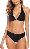 Aidotop Damen Bikini Set Triangel Badeanzug Strand Ties Zweiteiliger Bademode...