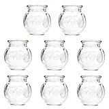 jojomis Chinesisches Acupoint Glas-Schröpf-Set, Vakuum-Schröpfausrüstung, flache...