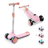 BremToy Kinderroller, Kinder Scooter mit Höhenverstellbarem Lenker, Tretroller...