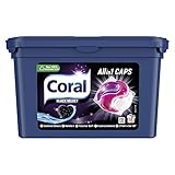Coral Allin1 Waschmittel Caps Black Velvet Colorwaschmittel für dunkle Wäsche...