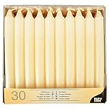Papstar Tafelkerzen Ø 2,1 cm 19,6 cm creme Gastronomiebedarf 30er Karton