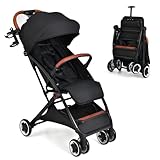 DREAMADE Klappbarer Kinderwagen, Buggy mit stufenlos verstellbarer Rückenlehne, Stroller...
