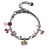 FISAPBXC Kinder Cartoon Armbänder, Zirkus Anhänger Schmuck Bracelet, Silber Verstellbare...