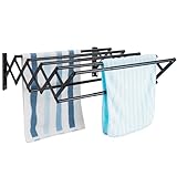 IBVIVIC Wäscheständer zur Wandmontage Wandtrockner ausziehbar aus Edelstahl...