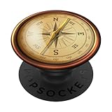 Nautischer Kompass Rose Cool Design für Abenteurer PopSockets mit austauschbarem PopGrip