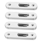 IWOWHERO 4 Stück Teiliges Bettbeschläge Rundbett Haken Schwerlast Einhängebeschläge...