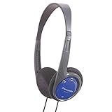 Panasonic RP-HT010E-A Bügelkopfhörer, 1,2m Kabellänge, Klinkenstecker, geringes...
