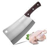 Kitory Hackmesser 18cm, Fleichmesser Extrem Scharf Chinesisches Küchenmesser,...