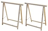 2x Holz Klappbock Unterstellbock Gerüstbock Stützbock Arbeitsbock Stützbalken (2x...