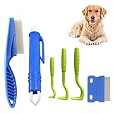 Zeckenschutz Zubehör, Zeckenentferner Set, 6 Stück Zeckenzange Set, Zeckenentfernung,...