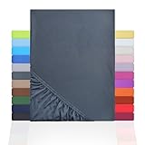 NatureMark Jersey Spannbettlaken, Spannbetttuch 100% Baumwolle in vielen Größen und...