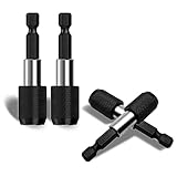 TUAKIMCE 4 Stück 60mm Schnellwechsel Bithalter Magnetisch 1/4' Sechskantschaft...