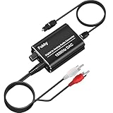 Fokky DA Wandler, 192kHz DAC Konverter Digital Analog Wandler, 1 m Cinch-Kabel...