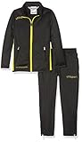 Uhlsport Kinder Essential Classic Trainingsanzug, Schwarz/limonengelb, 128 EU