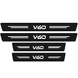 YIFANFENGSUN 4 Stück Auto Carbon Fiber Einstiegsleisten für Vo-lvo V60, Lackschutzfolie...