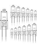 Jaenmsa G4 Halogen Leuchtmittel, Halogen 12V 20W Stiftsockellampe, G4 Halogenglühbirne 2...