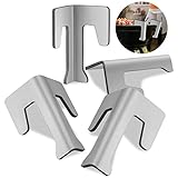 WDFCN 4er Set Universal Feuerplatten Abstandshalter Edelstahl Kugelgrill BBQ Disc