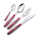Eme P13SVR/LI Besteckset 6 Messer 6 Gabel 6 Löffel 6 Teelöffel platzsparende Verpackung,...