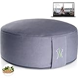 BACKLAxx ® Yoga Kissen, Meditationskissen XL 35cm [30% mehr Sitzfläche], 15cm hoch mit...