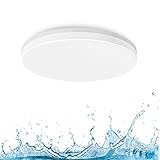 LVWIT 18W LED runde Deckenlampe, IP65 wasserdichte Badlampe,4000K Neutralweiße...