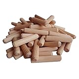 Gralara 100 /Set Holzdübel Geriffelte Stecker Möbel Holzarbeiten Rillen Geriffelte Mm 8...