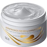 Vitamins Keratin Haarmaske für sehr Trockenes Haar - Biotin, Kokosöl, Castor...