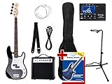 Rocktile Groover's Pack PB E-Bass Black Set III - 7-teiliges Komplettset -...