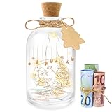 Brmeday Weihnachtsdeko LED Flaschenlicht, Weihnachten Deko Innen Geschenk für Frauen...