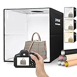 PULUZ Fotobox 40x40x40cm Faltbare Lichtbox Fotografie Tent Kit mit Dimmbaren 3...