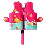 vveWin UV Neopren Schwimmweste für Kinder mit Sicherheitsschnalle Abnehmbare...