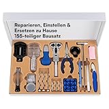 H&S Uhrenwerkzeug - 155-teiliges Uhrmacherwerkzeug Set - Uhrenwerkzeugset...