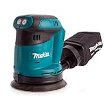 Makita DBO180Z Akku-Exzenterschleifer 18V (ohne Akku, ohne Ladegerät), Blau, Silber, 125...
