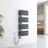 EMKE Handtuchheizkörper Elektrisch 1041x400 mm, Badheizkörper Elektrisch mit...