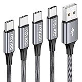 USB Typ C Kabel, RAVIAD [4Pack 0.5M 1M 2M 3M] Nylon Typ C Ladekabel und Datenkabel USB C...